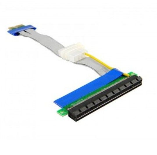 New Sealed Vantacor PCIe 1x to 16x Riser Cable with Molex - Bitcoin, Gaming, Workstation, Research