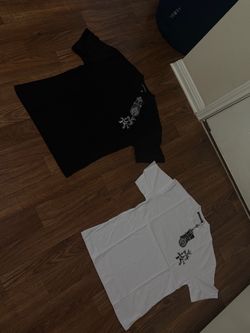 Black and White Chrome Hearts Tees (B-Sm,and,Lrg W-Sm )