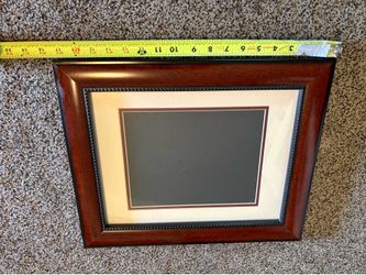 Solid Wood Picture Frame with Glass & Double Mat – 17.5” x 14”