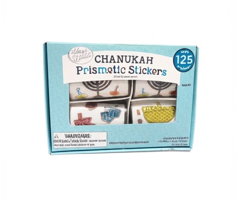 Rite Lite Chanukah Prismatic Stickers 4 Sheets (125 Count) Holiday Supplies