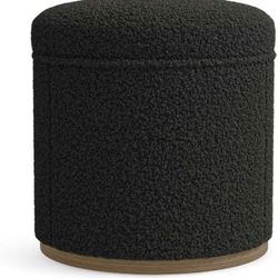 Round Ottoman with Storage