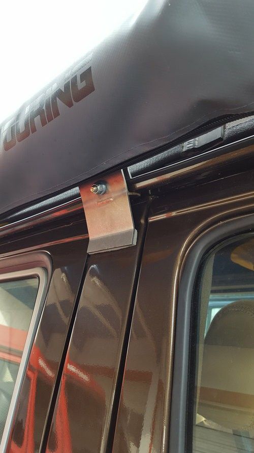 North Westy Stainless Steel Bracket Set For ARB Awning, 80-91 Vanagon Only