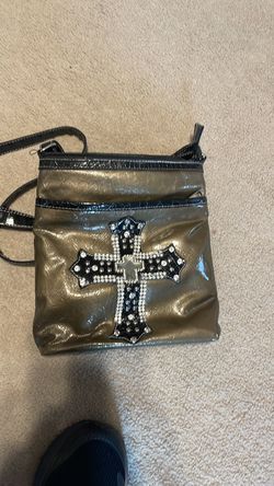 Purse with bling cross