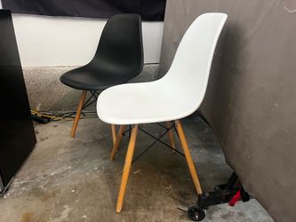 Desk chairs - 2(black and white)