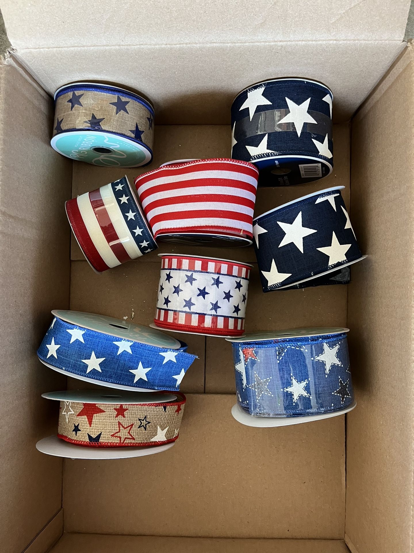 Patriotic American Wired Ribbon