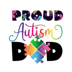 Autism awareness sticker Proud Dad