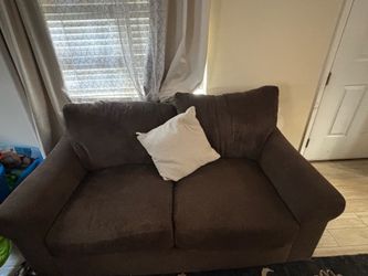 Brown couches