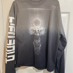 TIMEWARP German long sleeve glow in the Dark techno graphic shirt size Large