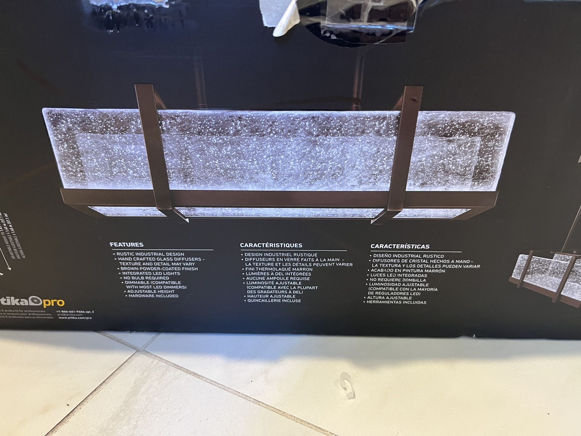 Artika Melted Ice Led Light Fixture Home & Garden