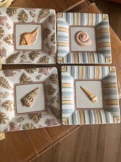 Annie Danielson Watercolors Mini Plate Set of 4