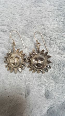 Silver earrings