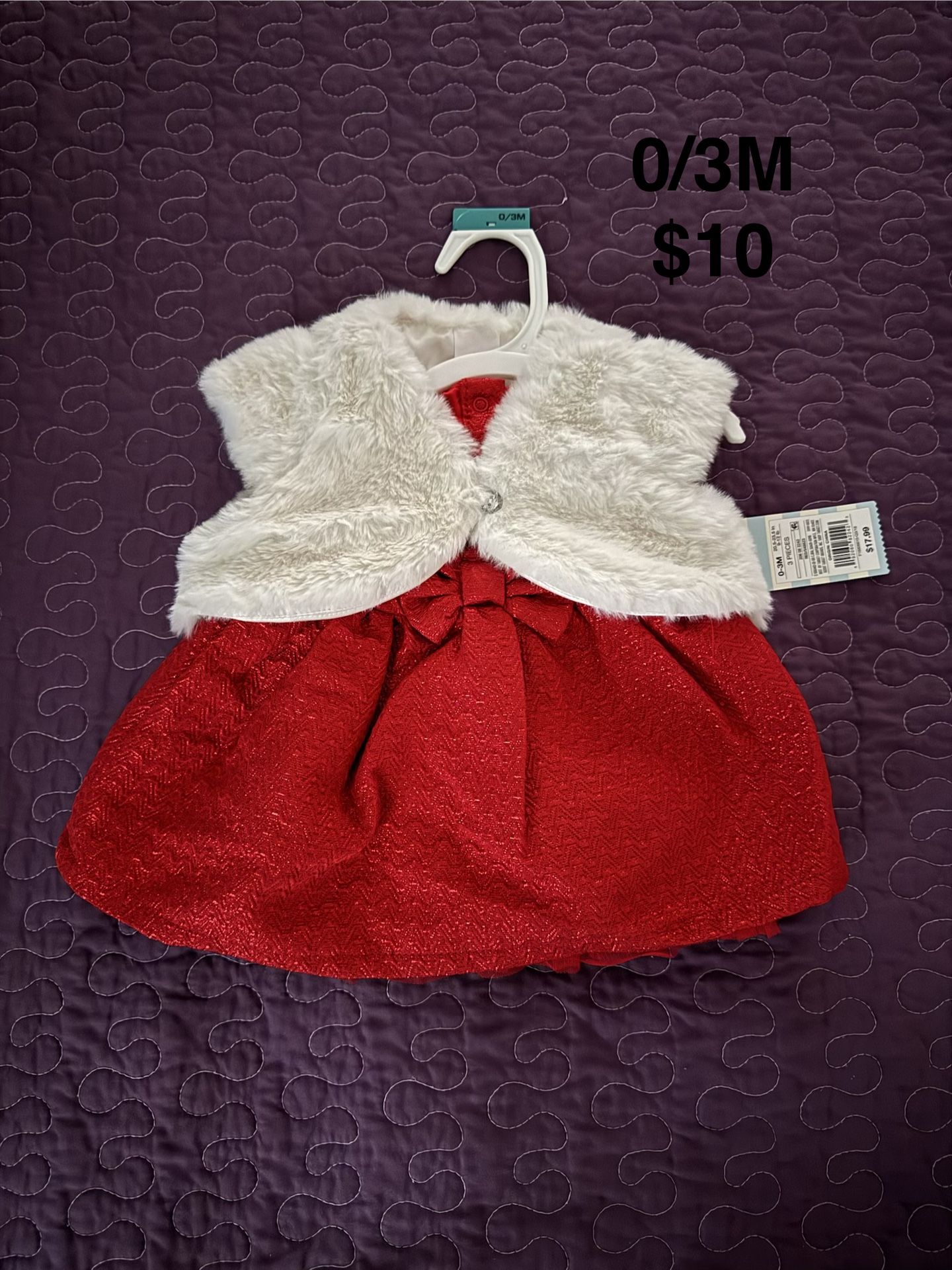 NB-0|3M Baby Christmas Dresses and More