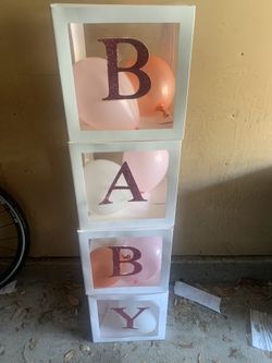 Baby shower decoration for baby girl (rose gold)