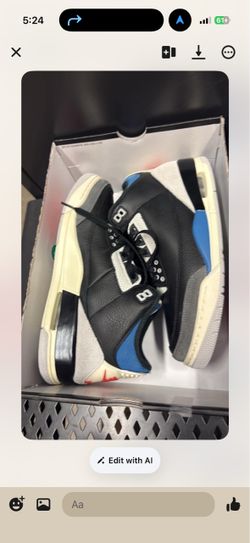Jordan 3 rare air sz 9.5