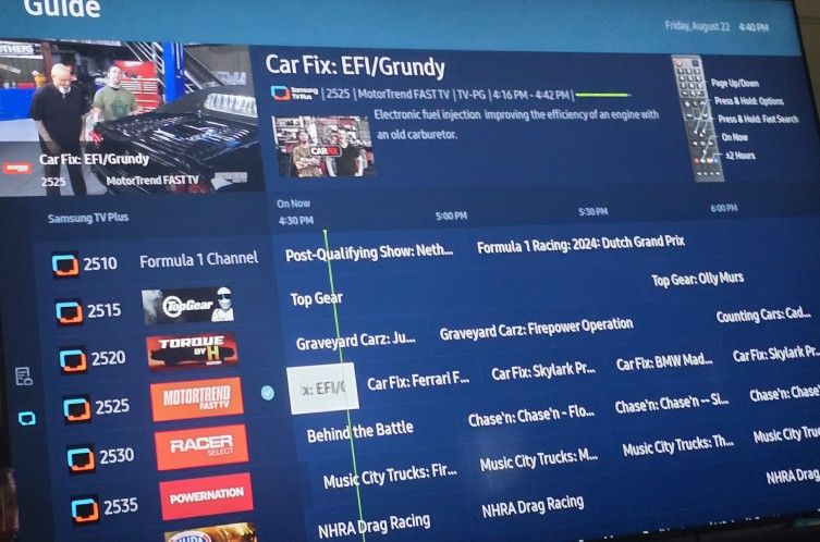 Samsung Smart TV 55" With Original Remote 