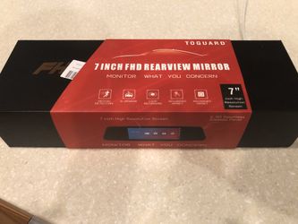 Toguard 7 inch rearview mirror camera