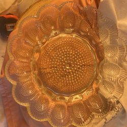 Vintage Indiana Glass Egg Server