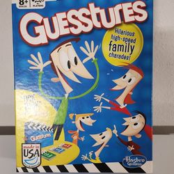 Guesstures Game.  Charades Family Game for 4 Or More Players  Ages 8+.  