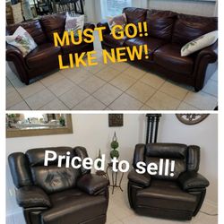 LEATHER Living Room Furniture