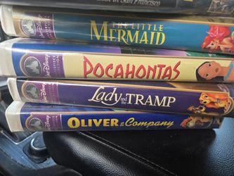 4 Disney Masterpiece Collection VHS Tapes