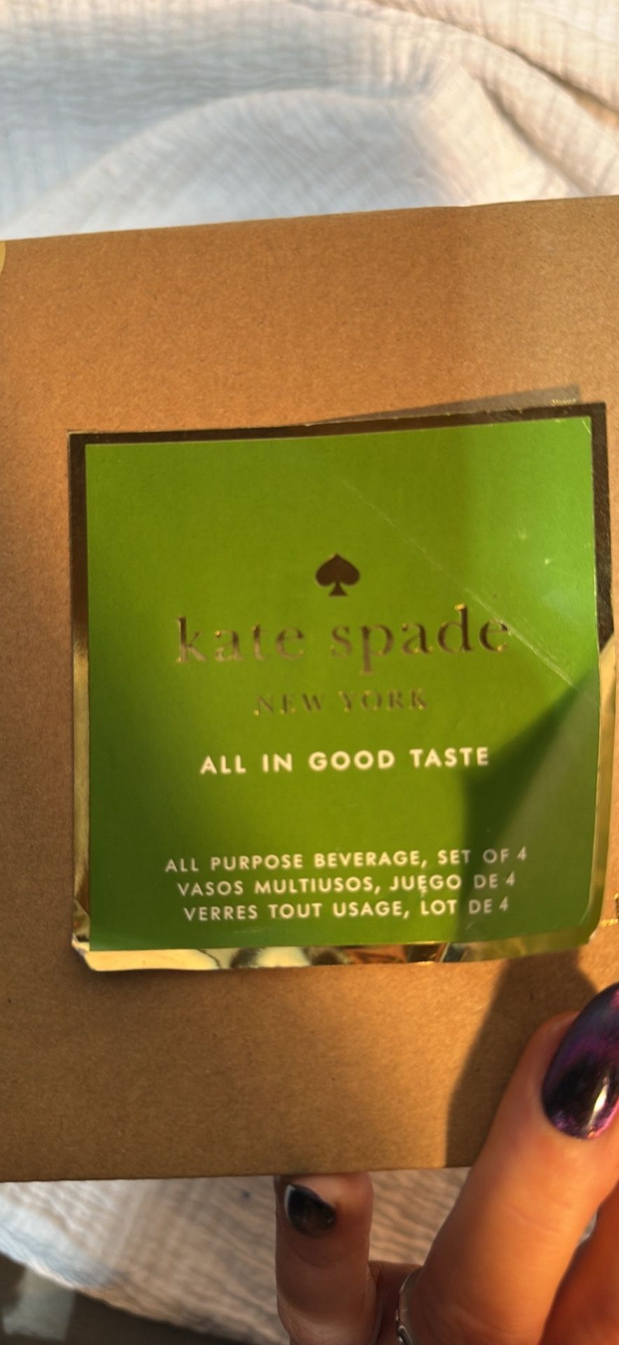 Kate Spade Cup Set 4pc