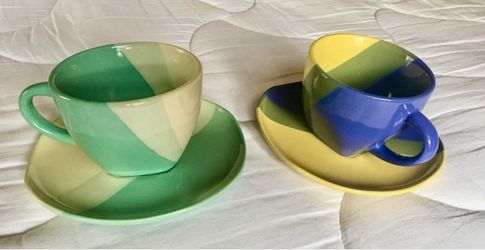 Cup and Saucer set for 2
