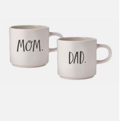 Rae Dunn Mom And Dad Mugs Set