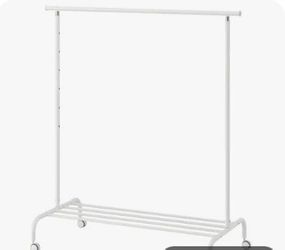 IKEA RIGGA adjustable clothes rack NEW in box