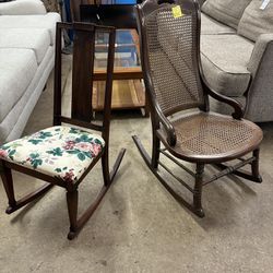 Cane Back Rocking Chair 