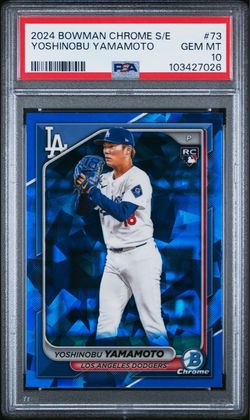 Yoshinobu Yamamoto LA Dodgers Rookie Card PSA 10