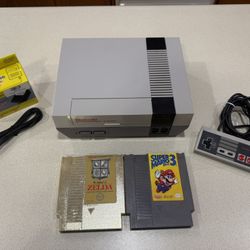 Nintendo console with games bundle