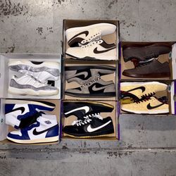 Jordan’s Nikes & Dunks Mixed Bundle Lot Under Retail - BRAND NEW ($130 & Under) Krampus, Rare Air, Jordan 1 Lows, SB Dunk Lows, Jordan 11s