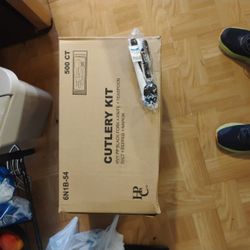 Juego De Cubiertos Desechables Con Sobre De Sal Y Pimienta