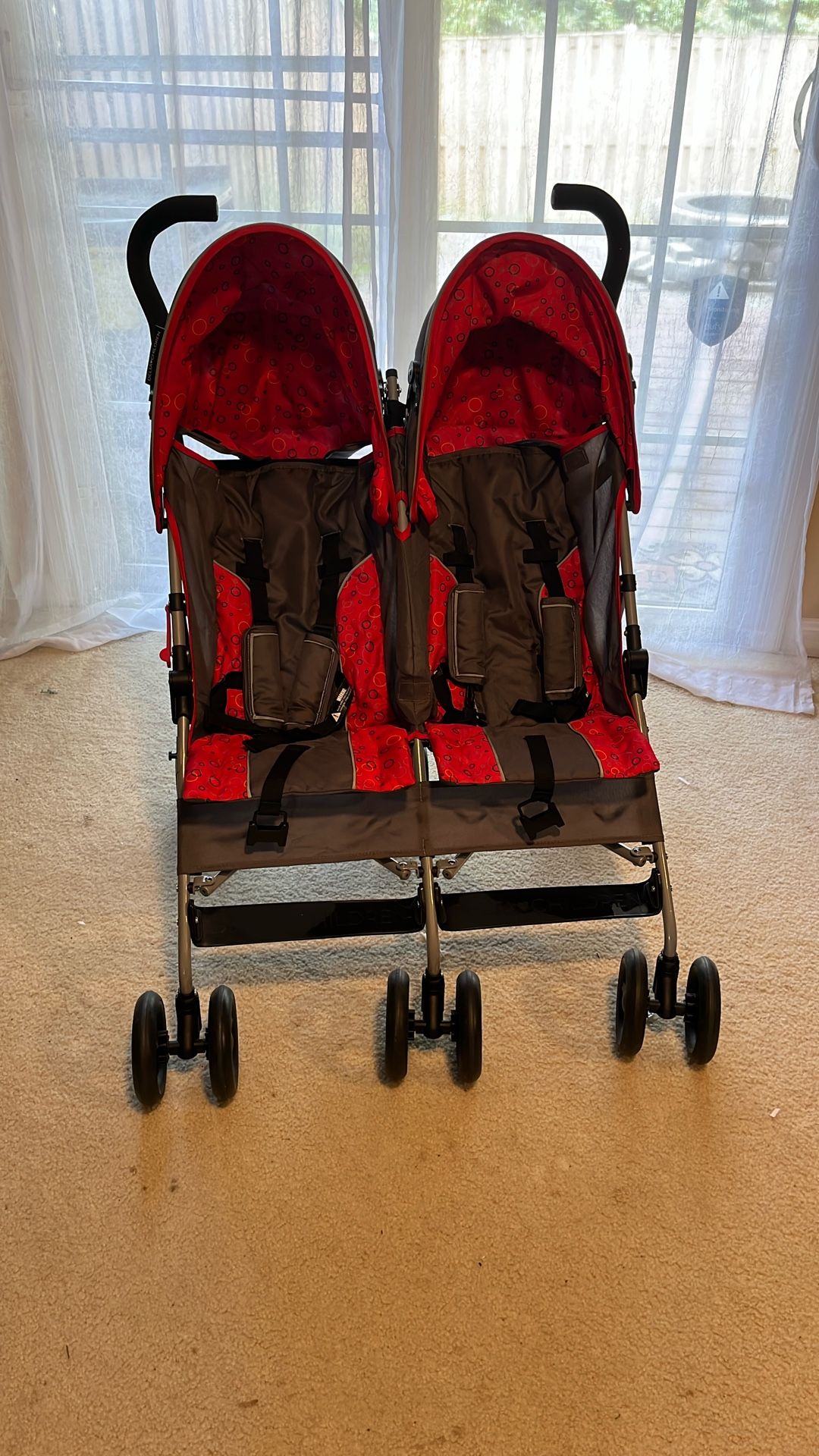 Delta Children LX Side x Side Stroller - with Recline, Storage & Compact Fold