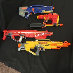 $80  for (4) Used Nerf Guns