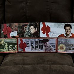 Vintage Elvis Holiday Tins  - $15.00 each