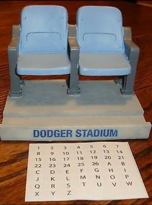 L.A. Dodgers stadium seats replica