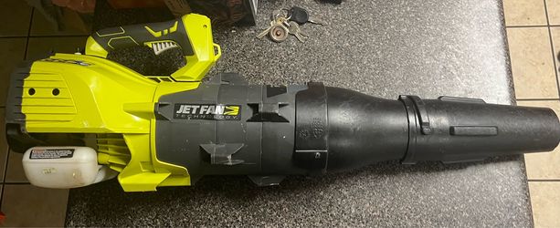 Ryobi power crank jet fan gas leaf blower