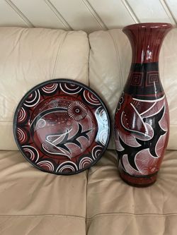 Decorative plate and base