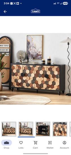 Modern Accent Buffet Sideboard Cabinet With Doors
