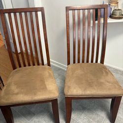 Pair Of Wooden Chairs 