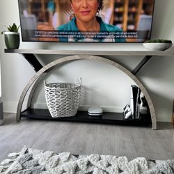 Grey/Black Wooden Entry Table 