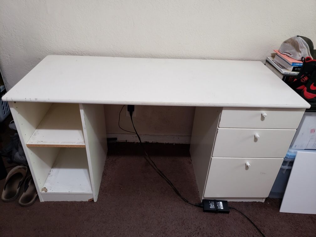 White desk