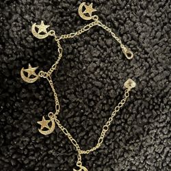 Bracelet With Charms Dangling Moons