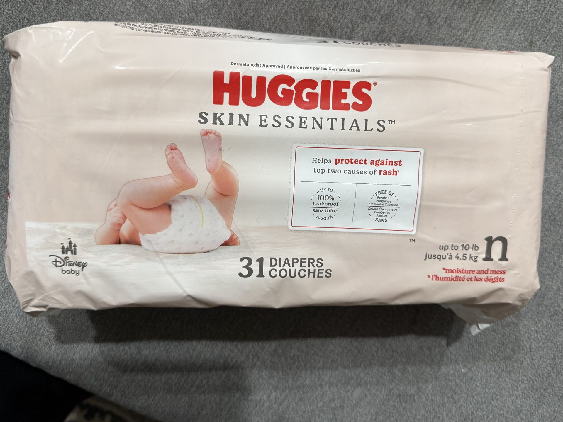 Huggies Skin Essentials Newborn Diapers