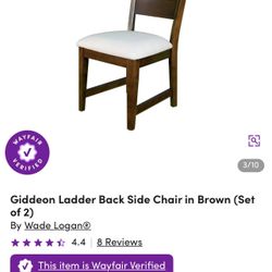 Brand New Wayfair Dining Chairs – Set of 2 (Never Opened)