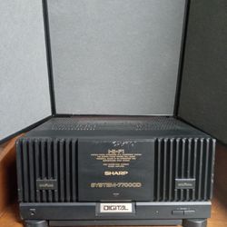 Sharp System 7700CD Power Amplifier Stereo Amp 150 WPC Tested Working