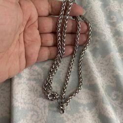 Men’s Fashion Stainless Steel Chain Necklace 24 In 