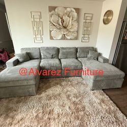 Corduroy Sectional Sofa 