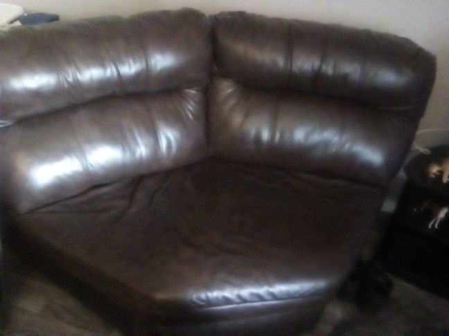 Leather Loveseat